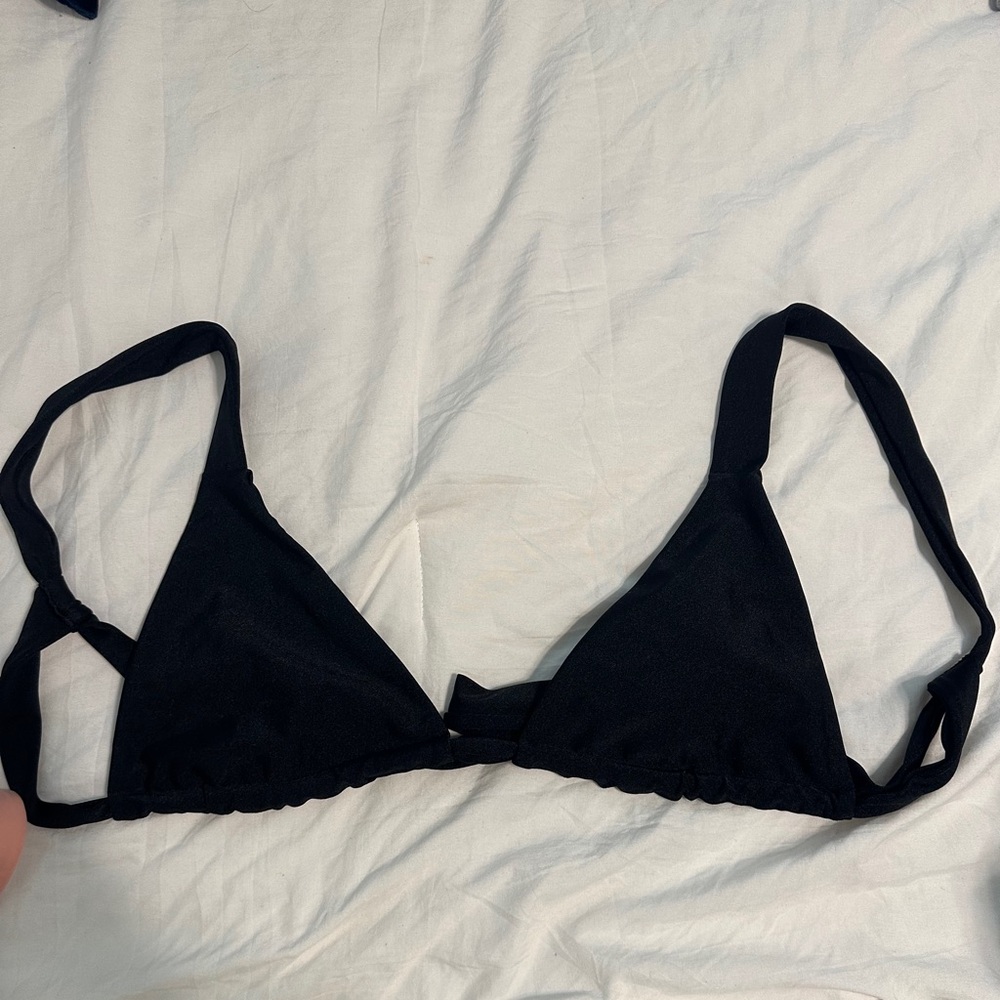 Tularosa black bikini top size large